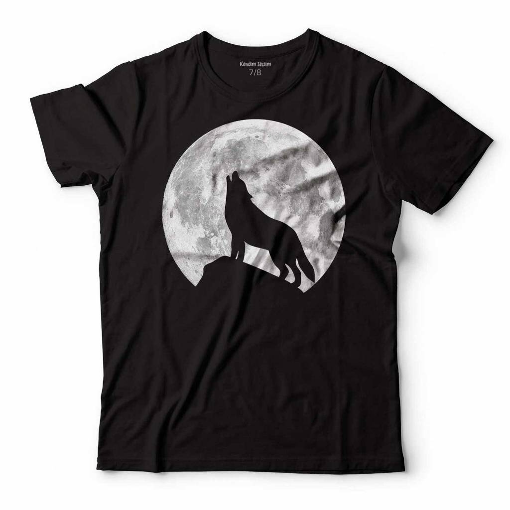 WOLF MOON BOZKURT AY ULUYAN KURT GÖKTÜRK ÇOCUK TİŞÖRT - 1