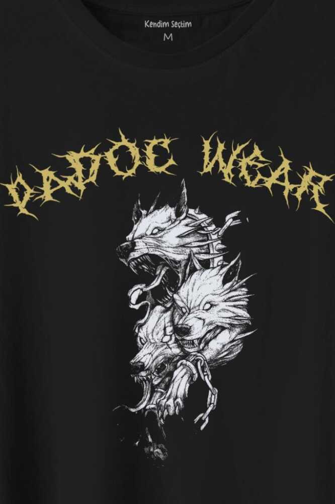 Wolf Padoc Kurt Exclusive Gothic Dark Baskılı Tişört Unisex T-Shirt - 2