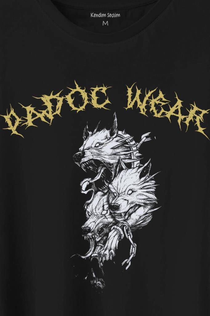 Wolf Padoc Kurt Exclusive Gothic Dark Baskılı Tişört Unisex T-Shirt (1)