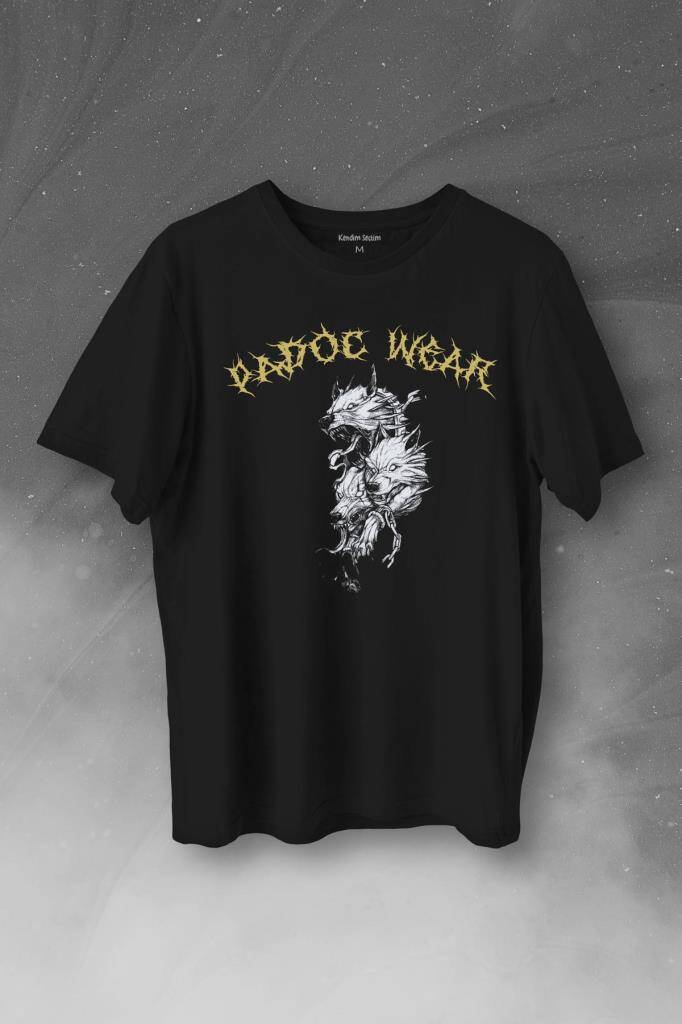 Wolf Padoc Kurt Exclusive Gothic Dark Baskılı Tişört Unisex T-Shirt - 1