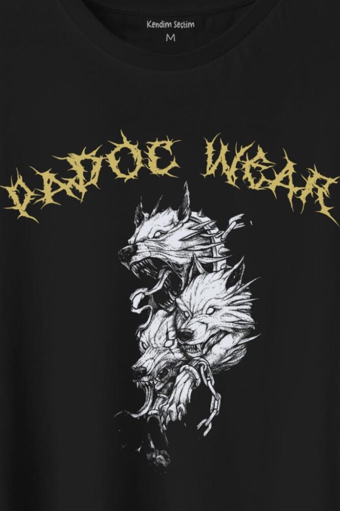 Wolf Padoc Kurt Exclusive Gothic Dark Baskılı Tişört Unisex T-Shirt - 2