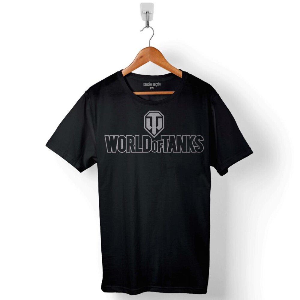 World Of Tanks 1 2 3 Logo Baskılı Tişört Unisex T-Shirt - 1