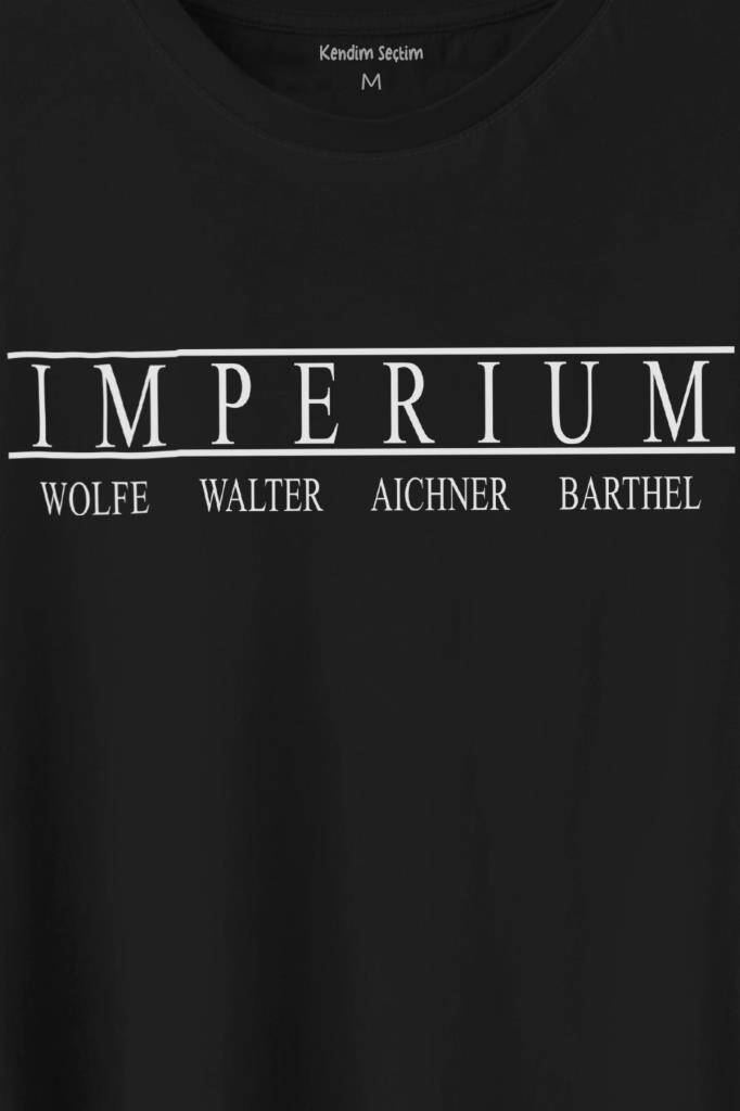 Wwe Imperium Wolfe Walter Aichner Barthel Amerikan Güreşi Baskılı Tişört Unisex T-Shirt (1)