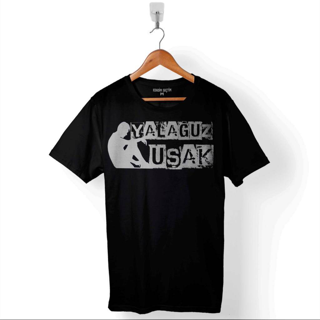 Yalağuz Uşak Yalnız Adam Trabzon Karadeniz Baskılı Tişört Unisex T-Shirt - 1