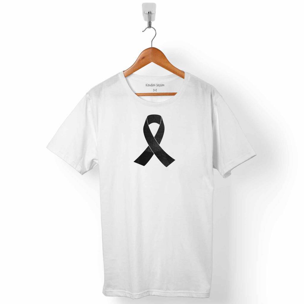 YASTAYIZ LOGO ÖLÜM CENAZE TAZİYE ULUSAL YAS TİŞÖRTÜ ERKEK TİŞÖRT - 1