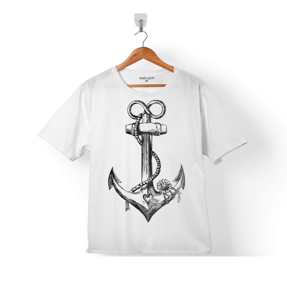 YELKEN ÇAPA ANCHOR DEMİR ATMAK YELKENLİ BALIKÇI ÇOCUK TİŞÖRT - KENDİM SEÇTİM