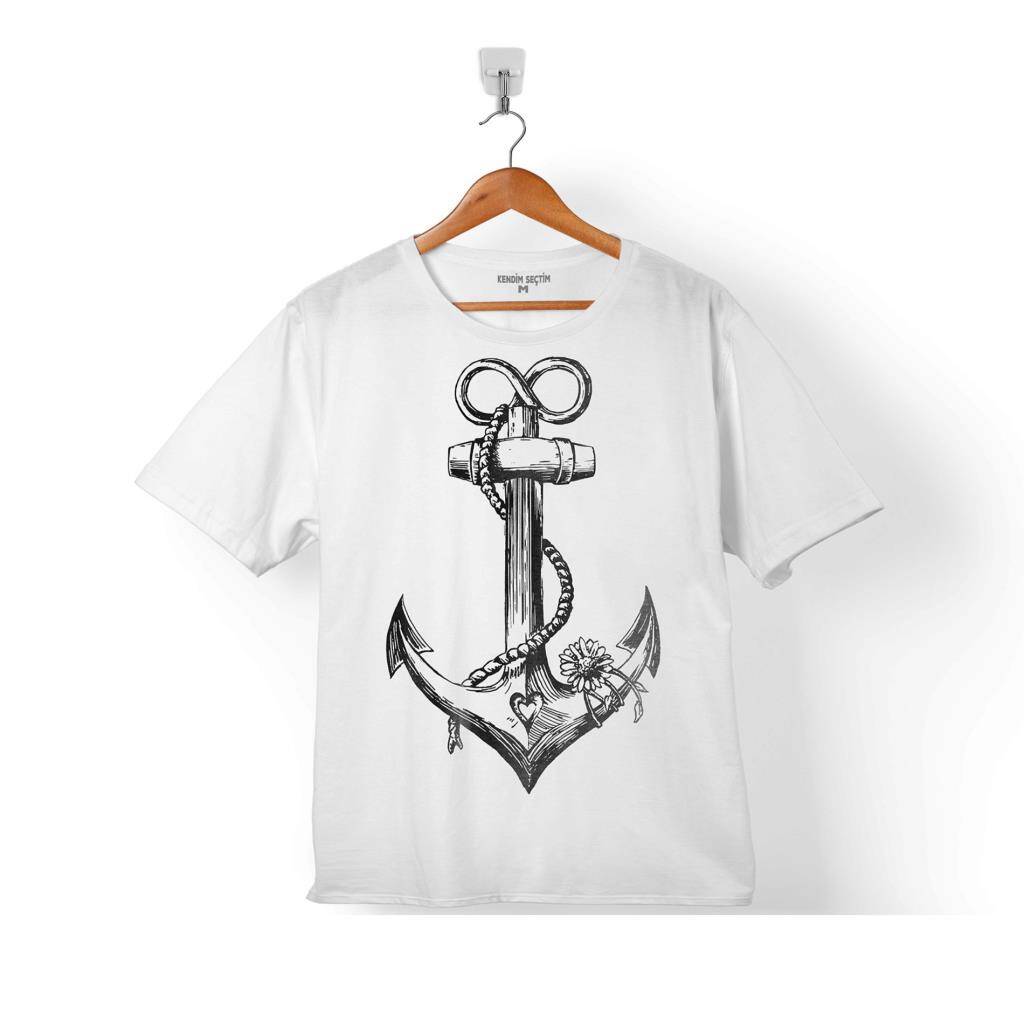 YELKEN ÇAPA ANCHOR DEMİR ATMAK YELKENLİ BALIKÇI ÇOCUK TİŞÖRT - 1