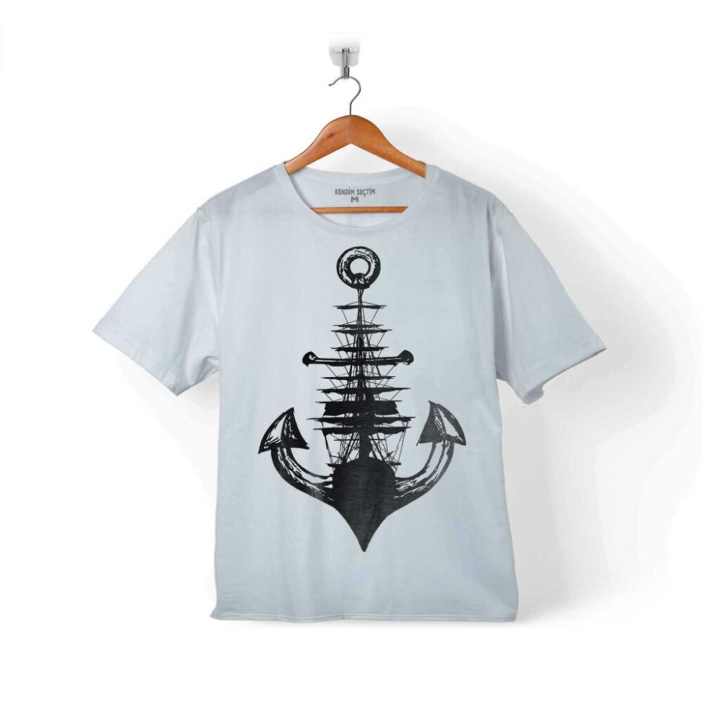 YELKEN DEMİR ÇAPA ANCHOR GEMİZ TEKNE BALIKÇI ÇOCUK TİŞÖRT - KENDİM SEÇTİM