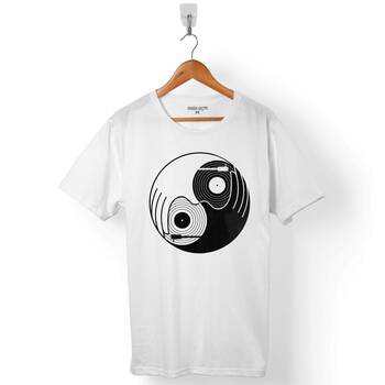 YING YANG MUSIC MÜZİK NOTA CD DISK ERKEK TİŞÖRT - 1