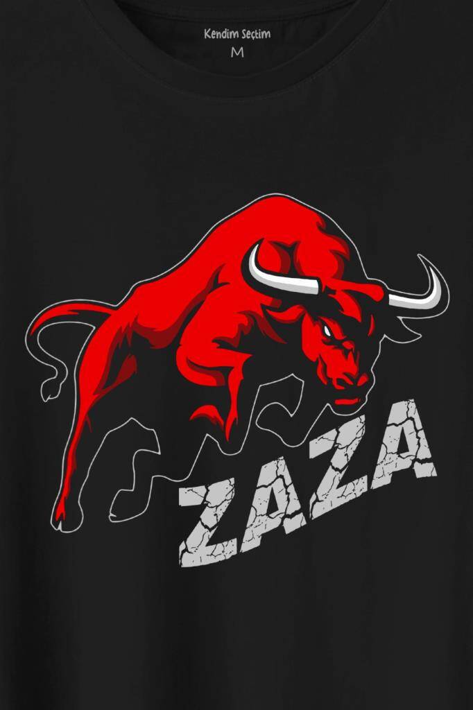 Zaza Boğa Gakkoş Elazığ Dana Beyaz Baskılı Tişört Unisex T-Shirt (1)